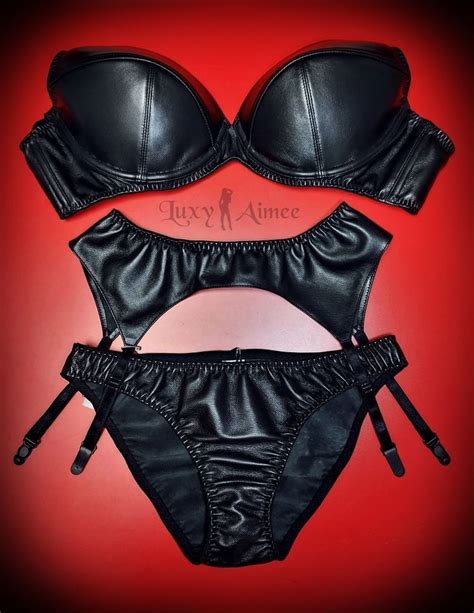 ladies leather lingerie